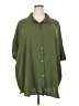 Treasure & Bond 100% Polyester Green 3/4 Sleeve Blouse Size 2X - photo 1
