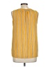 West Kei 100% Polyester Yellow Sleeveless Blouse Size L - photo 2