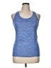 Reebok 100% Polyester Blue Active Tank Size XL - photo 1