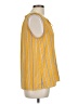West Kei 100% Polyester Yellow Sleeveless Blouse Size L - photo 4