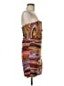 Elliatt Graphic Brown Purple Cocktail Dress Size M - photo 4