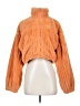 Le Lis 100% Polyester Orange Turtleneck Sweater Size S - photo 1