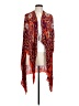 Free People 100% Rayon Red Kimono Size L (estimated) - photo 1