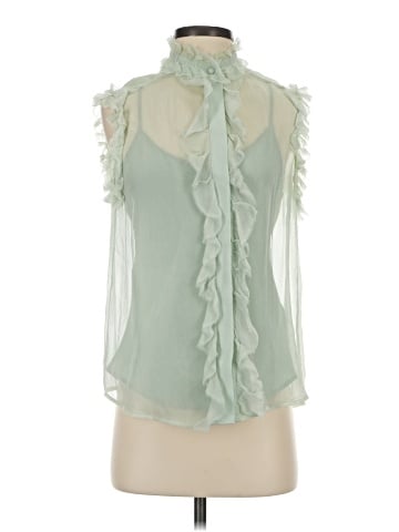 7 For All Mankind Sleeveless Silk Top (view 1)