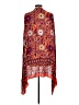 Free People 100% Rayon Red Kimono Size L (estimated) - photo 2