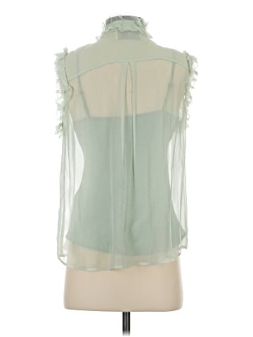 7 For All Mankind Sleeveless Silk Top (view 2)