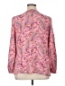 Talbots 100% Rayon Paisley Pink Long Sleeve Blouse Size XL - photo 2
