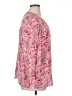 Talbots 100% Rayon Paisley Pink Long Sleeve Blouse Size XL - photo 4