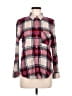 American Eagle Outfitters Plaid Red Long Sleeve Button-Down Shirt Size M - photo 1