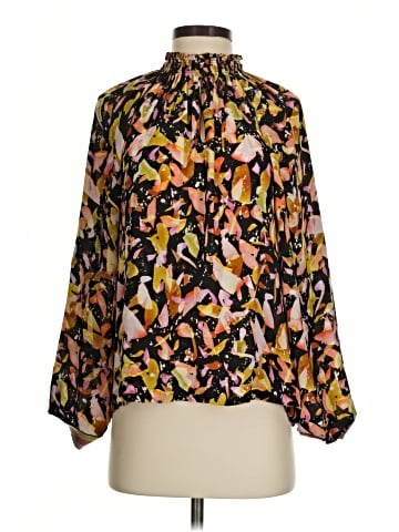 Marie Oliver Long Sleeve Silk Top (view 1)