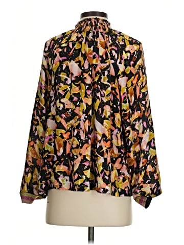 Marie Oliver Long Sleeve Silk Top (view 2)