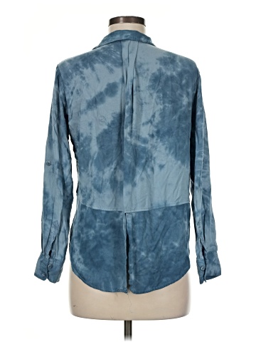 Aqua Long Sleeve Blouse (view 2)