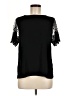 Papermoon 100% Polyester Black Short Sleeve Top Size M - photo 1