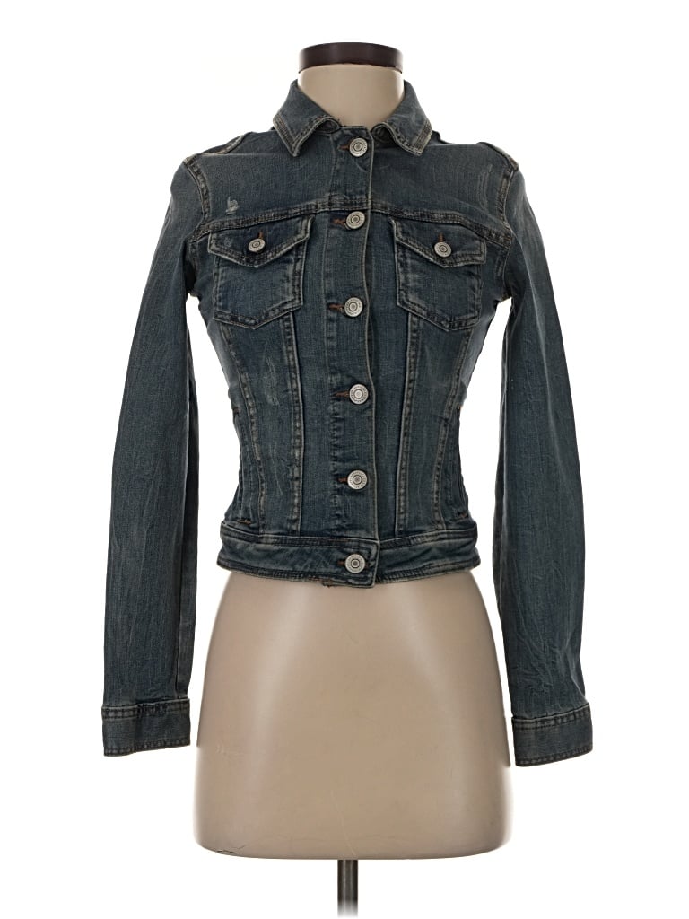 Pre-owned Aéropostale Denim Jacket In Teal
