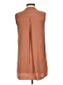 Theory 100% Silk Solid Tan Brown Sleeveless Silk Top Size S - photo 2