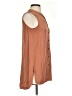 Theory 100% Silk Solid Tan Brown Sleeveless Silk Top Size S - photo 4