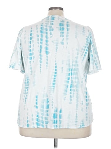 Belle By Kim Gravel Short Sleeve Henley (view 2)