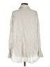 Zara Stripes Ivory Long Sleeve Button-Down Shirt Size M - photo 2
