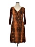 Metrostyle Animal Print Brown Cocktail Dress Size 16 - photo 1