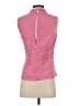 Talbots 100% Linen Pink Sleeveless Button-Down Shirt Size 4 - photo 2