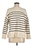Zara Stripes Ivory Turtleneck Sweater Size M - photo 1