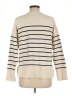 Zara Stripes Ivory Turtleneck Sweater Size M - photo 2
