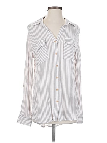 Blu Pepper Long Sleeve Button-Down Shirt (view 1)