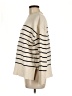 Zara Stripes Ivory Turtleneck Sweater Size M - photo 5