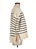 Zara Stripes Ivory Turtleneck Sweater Size M - photo 4