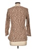 Christopher & Banks 100% Cotton Tweed Brown Pullover Sweater Size L - photo 2