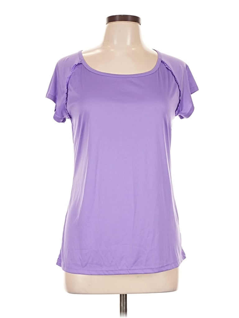 Pre-owned Assorted Brands Active T-shirt In Purple