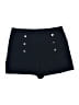 H&M 100% Viscose Solid Blue Shorts Size 16 - photo 1