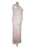 Soieblu 100% Polyester Silver Cocktail Dress Size 3X - photo 4