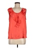 Milano 100% Polyester Orange Sleeveless Blouse Size M - photo 1