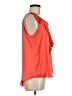 Milano 100% Polyester Orange Sleeveless Blouse Size M - photo 4
