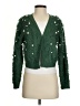 Mighty Fine 100% Polyester Green Cardigan Size S - photo 1