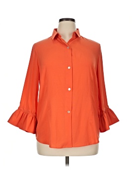 Gretchen Scott Designs 3/4 Sleeve Button Down Shirt