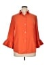 Gretchen Scott Designs Orange 3/4 Sleeve Button-Down Shirt Size XL - photo 1