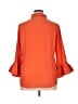 Gretchen Scott Designs Orange 3/4 Sleeve Button-Down Shirt Size XL - photo 2