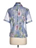 Miss Dorby 100% Polyester Floral Blue Short Sleeve Blouse Size 12 - photo 2