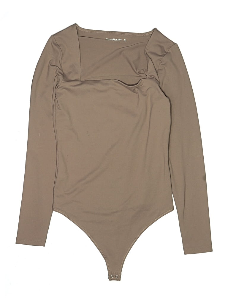 Pre-owned Abercrombie & Fitch Bodysuit In Tan