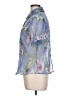Miss Dorby 100% Polyester Floral Blue Short Sleeve Blouse Size 12 - photo 5