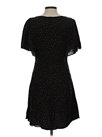 Madewell Cape-Sleeve Mini Dress in Metallic Dots (view 2)