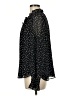 Ann Taylor LOFT 100% Polyester Polka Dots Black Long Sleeve Blouse Size M - photo 5