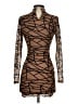 Windsor Graphic Brown Cocktail Dress Size XS - photo 2