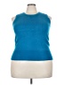 Grace Elements Blue Sleeveless T-Shirt Size 3X - photo 1