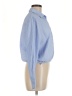 MNG 100% Polyester Stripes Blue Long Sleeve Blouse Size 6 - photo 4