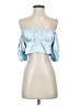 Motel 100% Polyester Blue 3/4 Sleeve Blouse Size S - photo 1