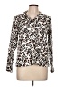 Talbots Animal Print Ivory Long Sleeve Blouse Size L (petite) - photo 1