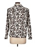 Talbots Animal Print Ivory Long Sleeve Blouse Size L (petite) - photo 2